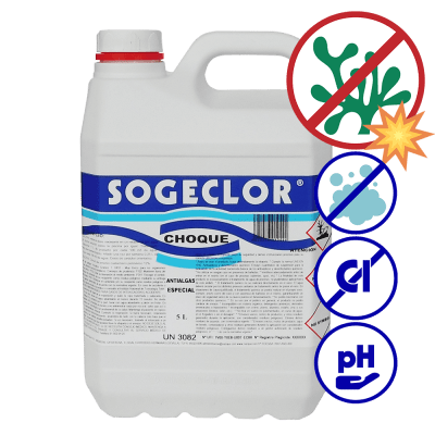 Antialgas Especial Choque Sogeclor. Alguicida.